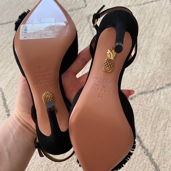 Aquazzura shoes in suede BRAND NEW without box - Picture 3 of 12